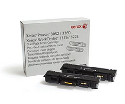 Toner XEROX BLACK 2x3.0k do Phaser3052/3260 WC3215/3225 106R02782 dwupak